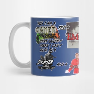 Gamer Emo Skater Cardinal Mug